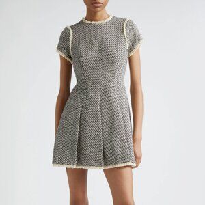 Cinq à Sept Nova Short Sleeve Metallic Tweed Dress Size 0